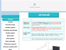 Tablet Screenshot of denticulus.cz